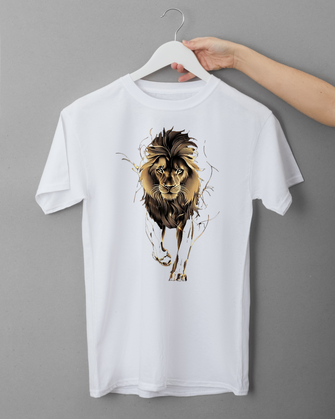 Digital Tiger Printed - Unisex Standard Crew T-Shirt
