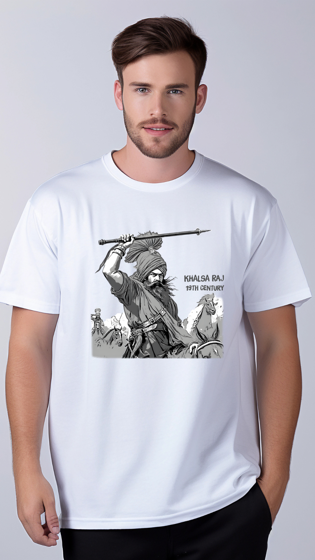 Khalsa Raj 19th Century Man's Classic Crew T-Shirt