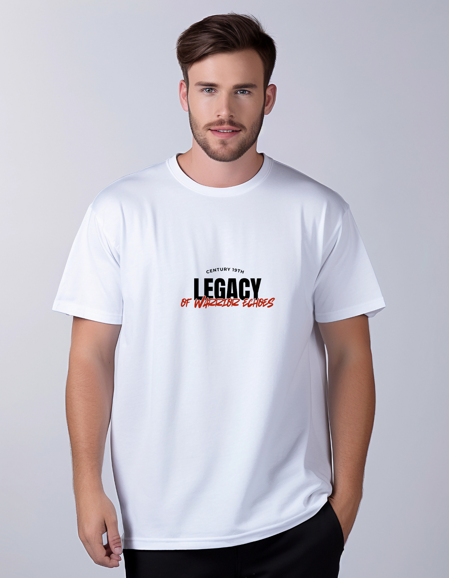 Legacy Of Warrior Echoes Printed Unisex Standard Crew T-Shirt