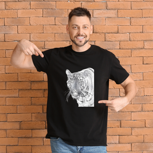 Tiger Printed Men's Standard Crew T-Shirt