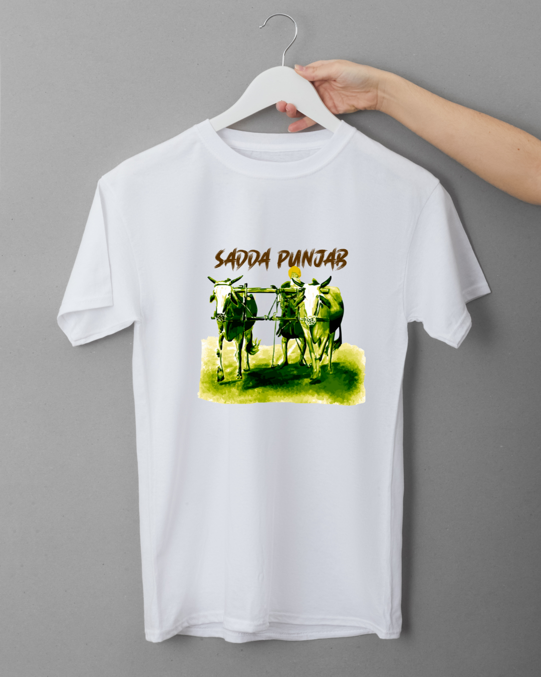 Sadda Punjab Farmer Printed Classic Crew T-Shirt