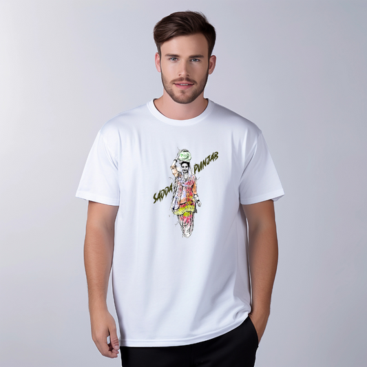 Kudi Punjabi Printed - Men's Standard Crew T-Shirt